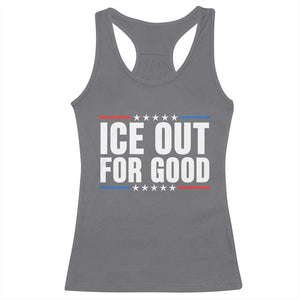 Ice Out For Good Patriotic Protest Racerback Tank Top Justice Political Resistance TS02 Charcoal Print Your Wear