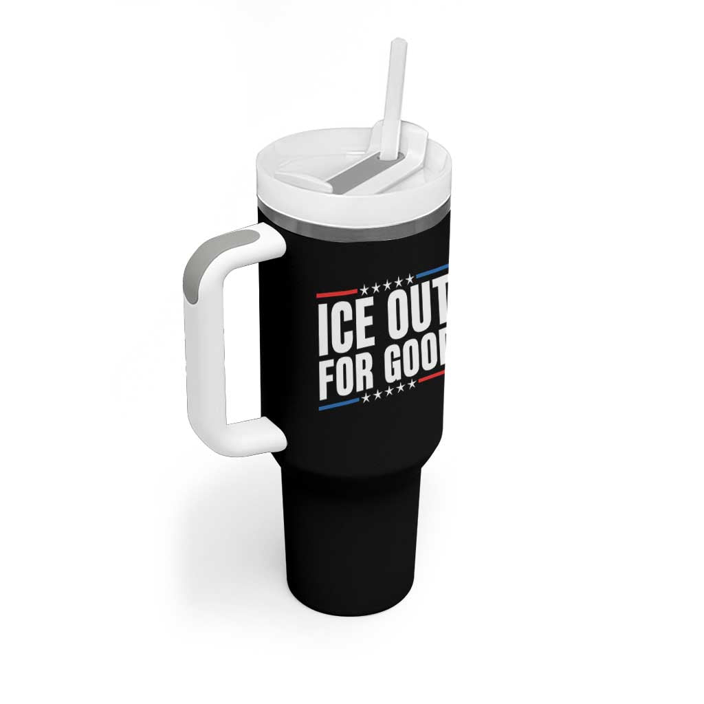 Ice Out For Good Patriotic Protest Tumbler With Handle Justice Political Resistance TS02 Print Your Wear