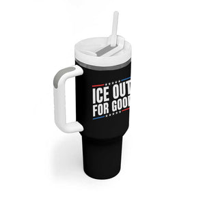 Ice Out For Good Patriotic Protest Tumbler With Handle Justice Political Resistance TS02 Print Your Wear