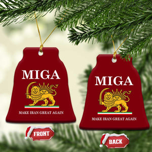 Make Iran Great Again Patriotic MIGA Ceramic Ornament Lion and Sun Iranian Revolution Freedom Supporters TS02 Print Your Wear
