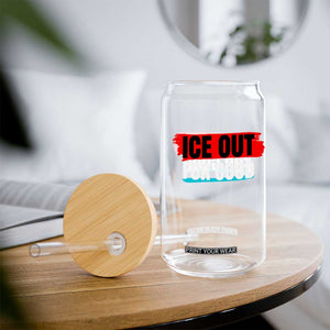 Ice Out For Good Glass Can Subtle Against Ice Protest Political Resistance TS02 Print Your Wear