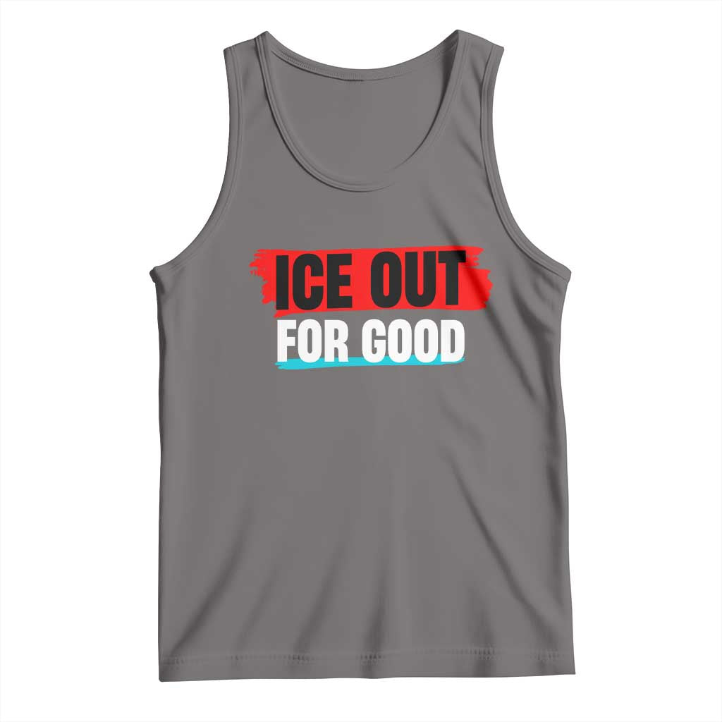 Ice Out For Good Tank Top Subtle Against Ice Protest Political Resistance TS02 Deep Heather Print Your Wear