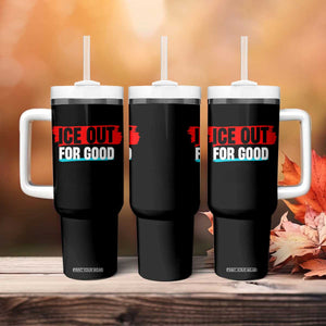 Ice Out For Good Tumbler With Handle Subtle Against Ice Protest Political Resistance TS02 Print Your Wear