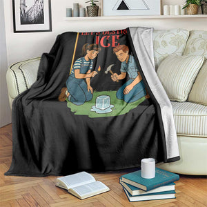 Let’s Destroy ICE Throw Blanket Retro Parody Protest with Satirical Childhood Graphic TS02 Print Your Wear