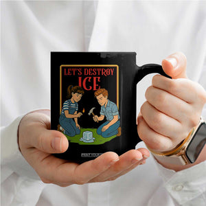 Let’s Destroy ICE Coffee Mug Retro Parody Protest with Satirical Childhood Graphic TS02 Print Your Wear