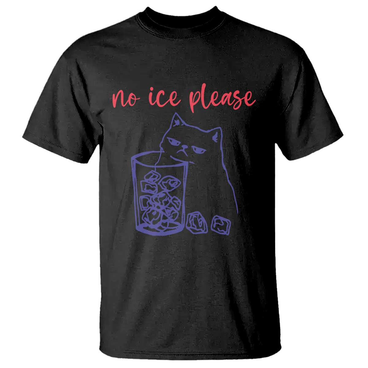 No Ice Please Funny Cat Meme T Shirt Subtle Against Ice Protest Political Resistance TS02 Black Print Your Wear