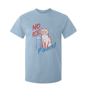 No Ice Please Angry Cat Graphic T Shirt For Kid Subtle Against Ice Protest Political Resistance TS02 Light Blue Print Your Wear