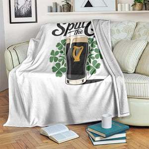 Split the G Funny Irish Drinking Throw Blanket St. Patrick’s Day Stout Beer Lovers Pub Crawls TS02 Print Your Wear