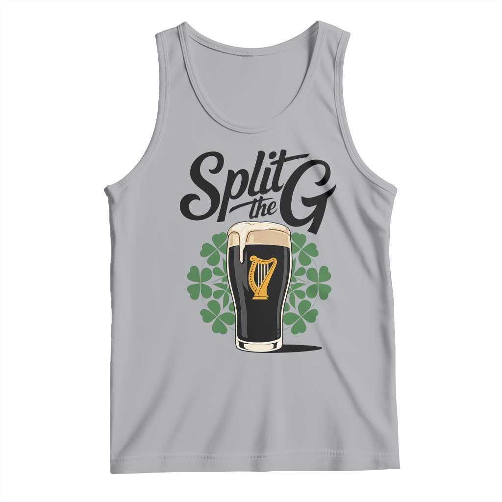 Split the G Funny Irish Drinking Tank Top St. Patrick’s Day Stout Beer Lovers Pub Crawls TS02 Athletic Heather Print Your Wear