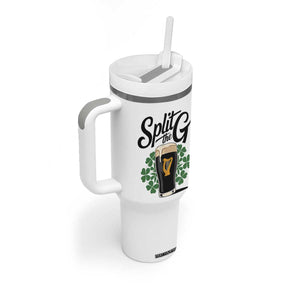 Split the G Funny Irish Drinking Tumbler With Handle St. Patrick’s Day Stout Beer Lovers Pub Crawls TS02 Print Your Wear