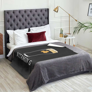 Vitamin G Funny Irish Stout Beer Throw Blanket St. Patrick’s Day Drinking Humor TS02 Print Your Wear