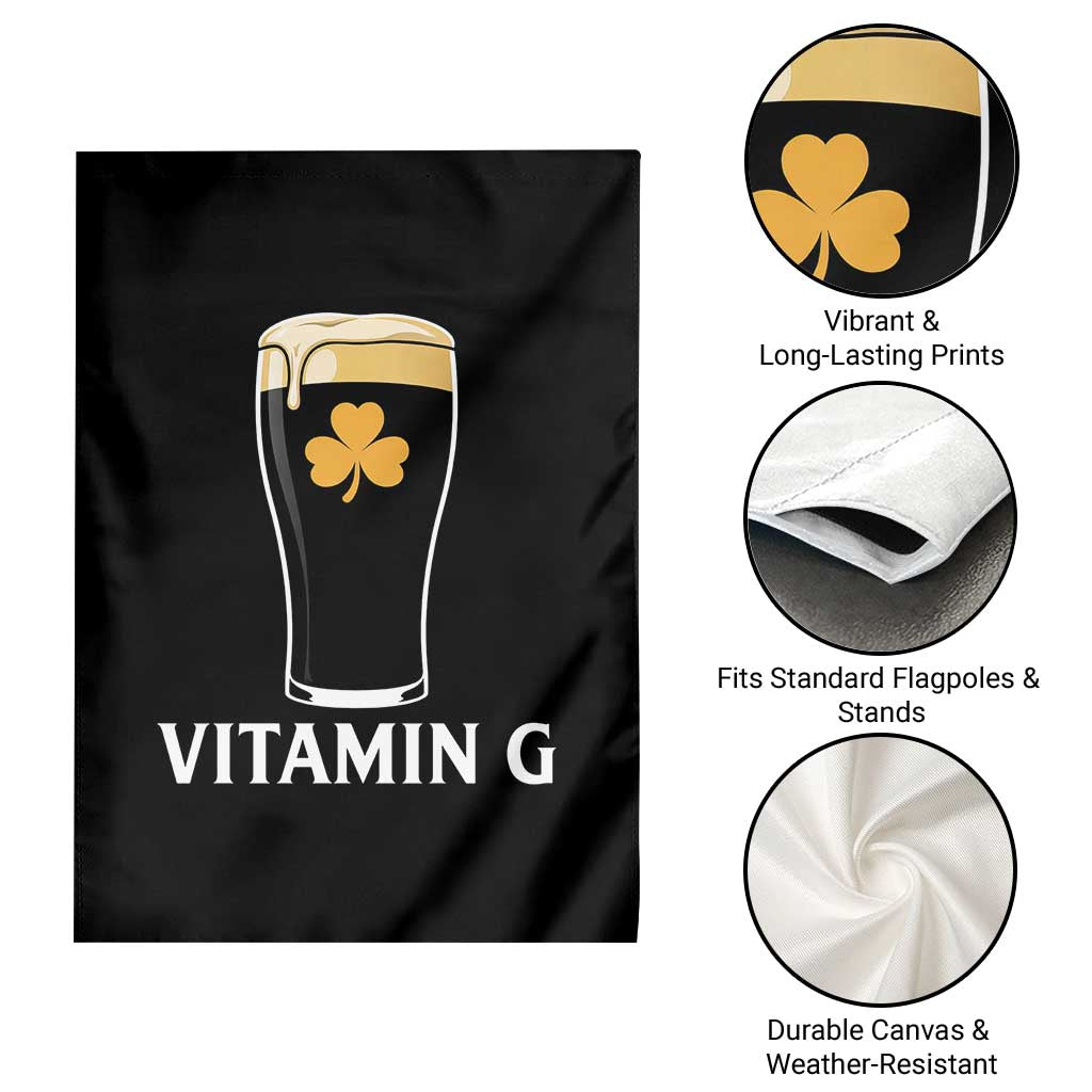 Vitamin G Funny Irish Stout Beer Garden Flag St. Patrick’s Day Drinking Humor TS02 Print Your Wear