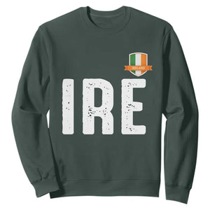IRE Ireland Matching Group Sweatshirt Irish Pride St Patricks Day Family or Friends TS02 Dark Forest Green Print Your Wear