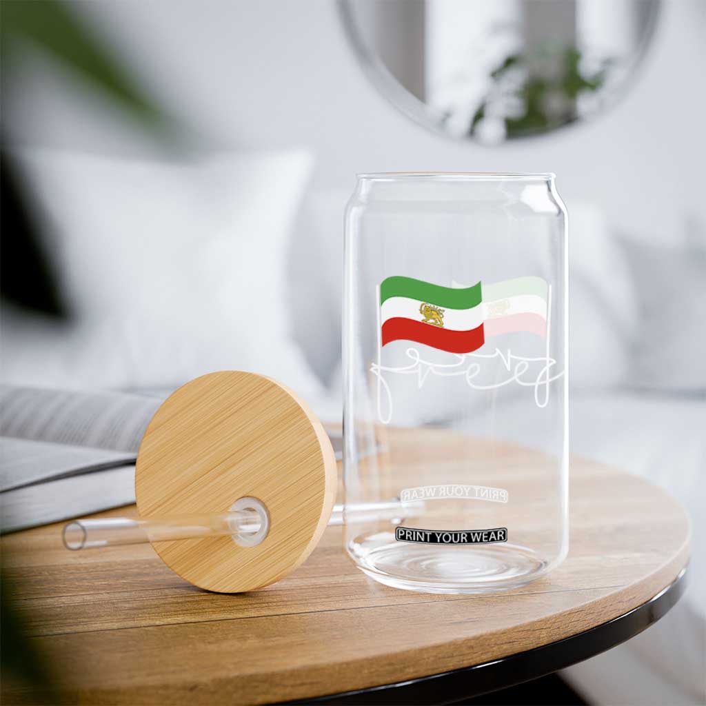 Free Iran Persian Flag Glass Can Iranian Freedom Supporters Revolution TS02 Print Your Wear