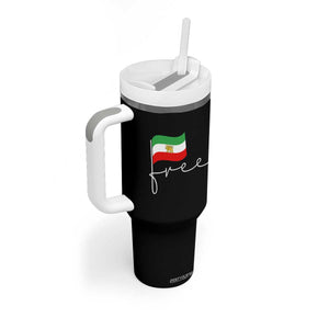 Free Iran Persian Flag Tumbler With Handle Iranian Freedom Supporters Revolution TS02 Print Your Wear