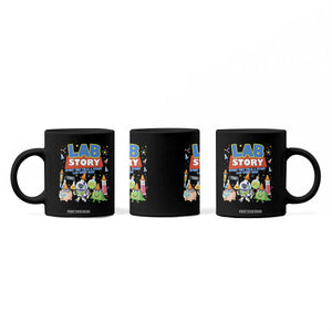 Lab Story Every Test Tells a Story Lab Week 2026 Coffee Mug Science Characters Lab Techs Medical Laboratory TS02 Print Your Wear