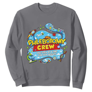 Phlebotomy Crew Lab Week 2026 Sweatshirt One Stick At A Time Funny Phlebotomist Healthcare Lab TS02 Charcoal Print Your Wear