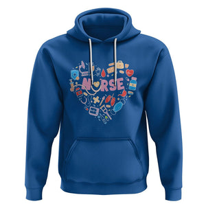 Nurse Life Hoodie Stethoscope Heart Nursing Appreciation Scrub Life TS02 Royal Blue Printyourwear