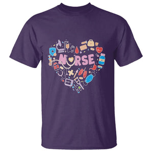 Nurse Life T Shirt Stethoscope Heart Nursing Appreciation Scrub Life TS02 Purple Printyourwear