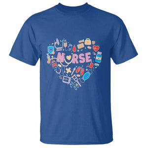 Nurse Life T Shirt Stethoscope Heart Nursing Appreciation Scrub Life TS02 Royal Blue Printyourwear