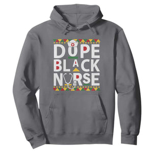 Dope Black Nurse Hoodie Proud Afro Melanin RN Black History Pride TS02 Charcoal Printyourwear