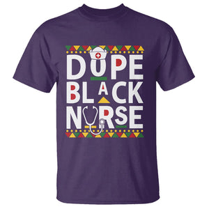 Dope Black Nurse T Shirt Proud Afro Melanin RN Black History Pride TS02 Purple Printyourwear