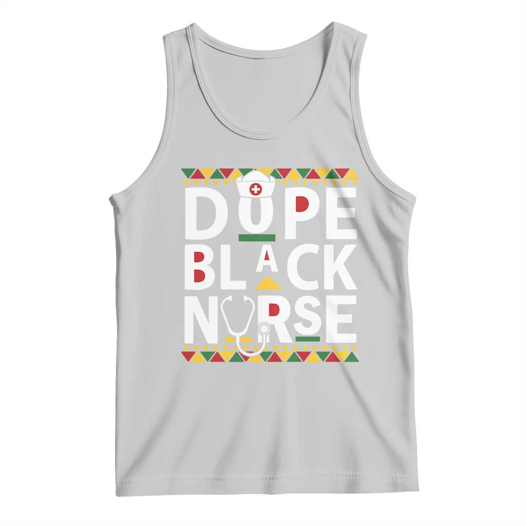 Dope Black Nurse Tank Top Proud Afro Melanin RN TS02 Ash Print Your Wear