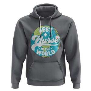 Nurse Appreciation Hoodie Best Nurse In The World Nursing Scrub Life TS02 Charcoal Printyourwear