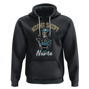 Funny Nurse Hoodie Funny Night Shift Nurse Skeleton Nurse Halloween RN Nurses Pride, Scrub Life, Nurse Life Pride, Nurse Appreciation Gift for Nurse Week TS02 Black Printyourwear