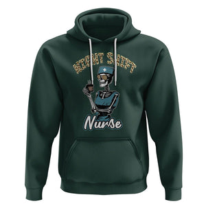 Funny Nurse Hoodie Funny Night Shift Nurse Skeleton Nurse Halloween RN Nurses Pride, Scrub Life, Nurse Life Pride, Nurse Appreciation Gift for Nurse Week TS02 Dark Forest Green Printyourwear