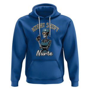 Funny Nurse Hoodie Funny Night Shift Nurse Skeleton Nurse Halloween RN Nurses Pride, Scrub Life, Nurse Life Pride, Nurse Appreciation Gift for Nurse Week TS02 Royal Blue Printyourwear