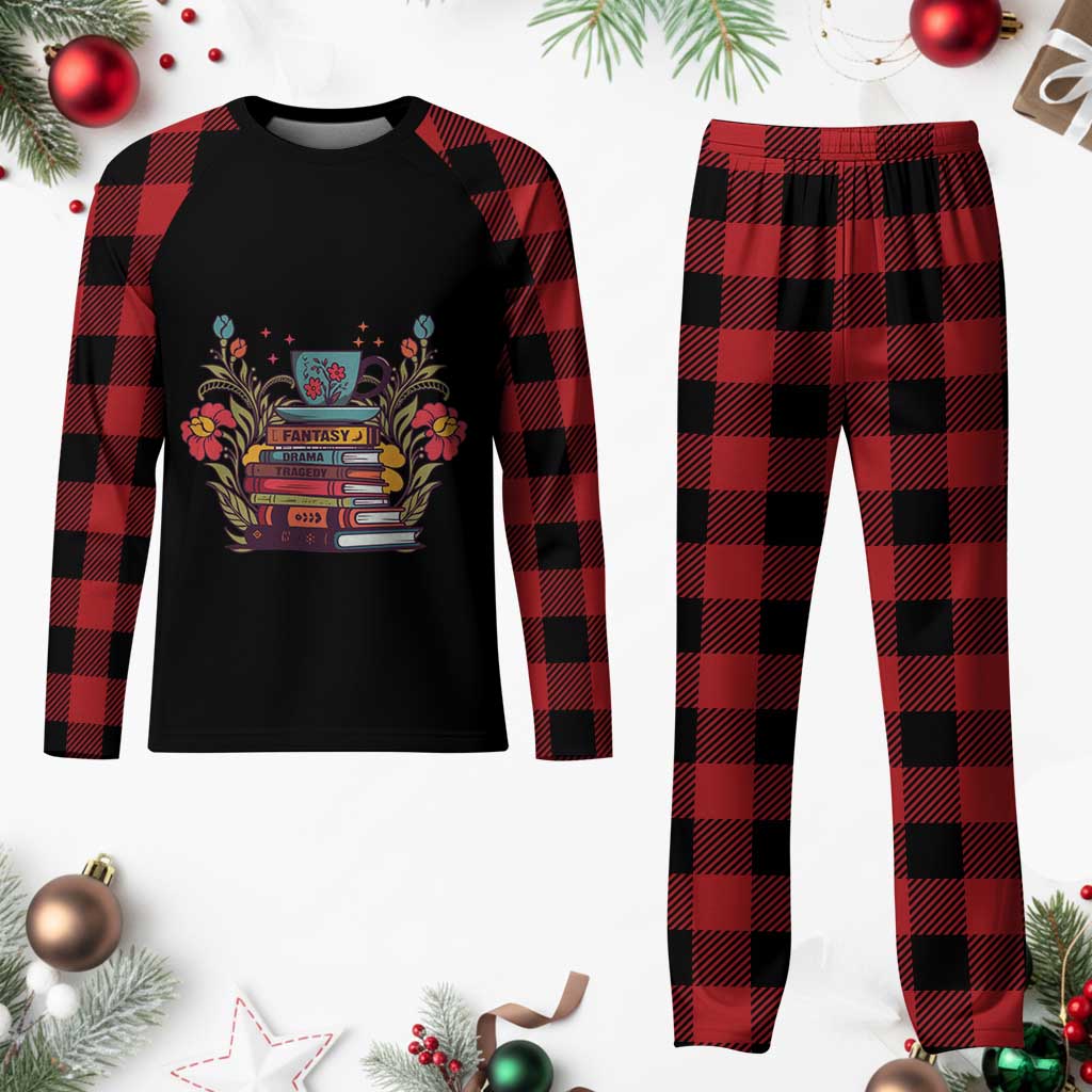 Subtle FDT Plaid Pajama Set Fantasy Drama Tragedy Book Lover TS02 Buffalo Plaid Print Your Wear