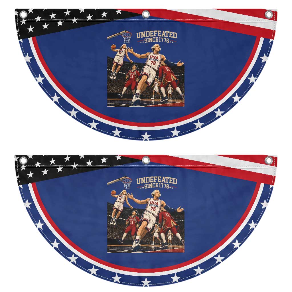 Undefeated Since 1776 George Washington Basketball Patriotic Fan Flag Funny USA Dream Team Founding Fathers Slam Dunk Sports TS02 2pcs pack Classic Navy Print Your Wear