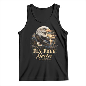 Fly Free Jackie Big Bear Bald Eagle Memorial Tank Top California Valley Sunset Forest Nature Graphic TS02 Black Print Your Wear