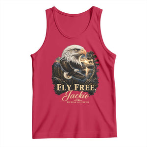 Fly Free Jackie Big Bear Bald Eagle Memorial Tank Top California Valley Sunset Forest Nature Graphic TS02 Red Print Your Wear