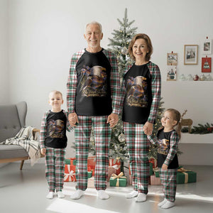 Fly High Jackie Bald Eagle Memorial Plaid Pajama Set Scenic Mountain Sunset Lake Nature Graphic TS02 Christmas Plaid Print Your Wear