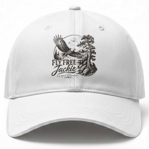 Fly Free Jackie Vintage Etching Soaring Eagle Baseball Cap Big Bear Lake Wilderness Graphic TS02 Print Your Wear