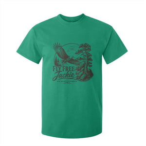 Fly Free Jackie Vintage Etching Soaring Eagle T Shirt For Kid Big Bear Lake Wilderness Graphic TS02 Irish Green Print Your Wear