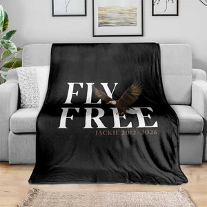 Fly Free Jackie Eagle 2012 2026 Memorial Throw Blanket Soaring Wilderness Tribute TS02 Print Your Wear