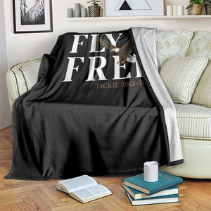 Fly Free Jackie Eagle 2012 2026 Memorial Throw Blanket Soaring Wilderness Tribute TS02 Print Your Wear