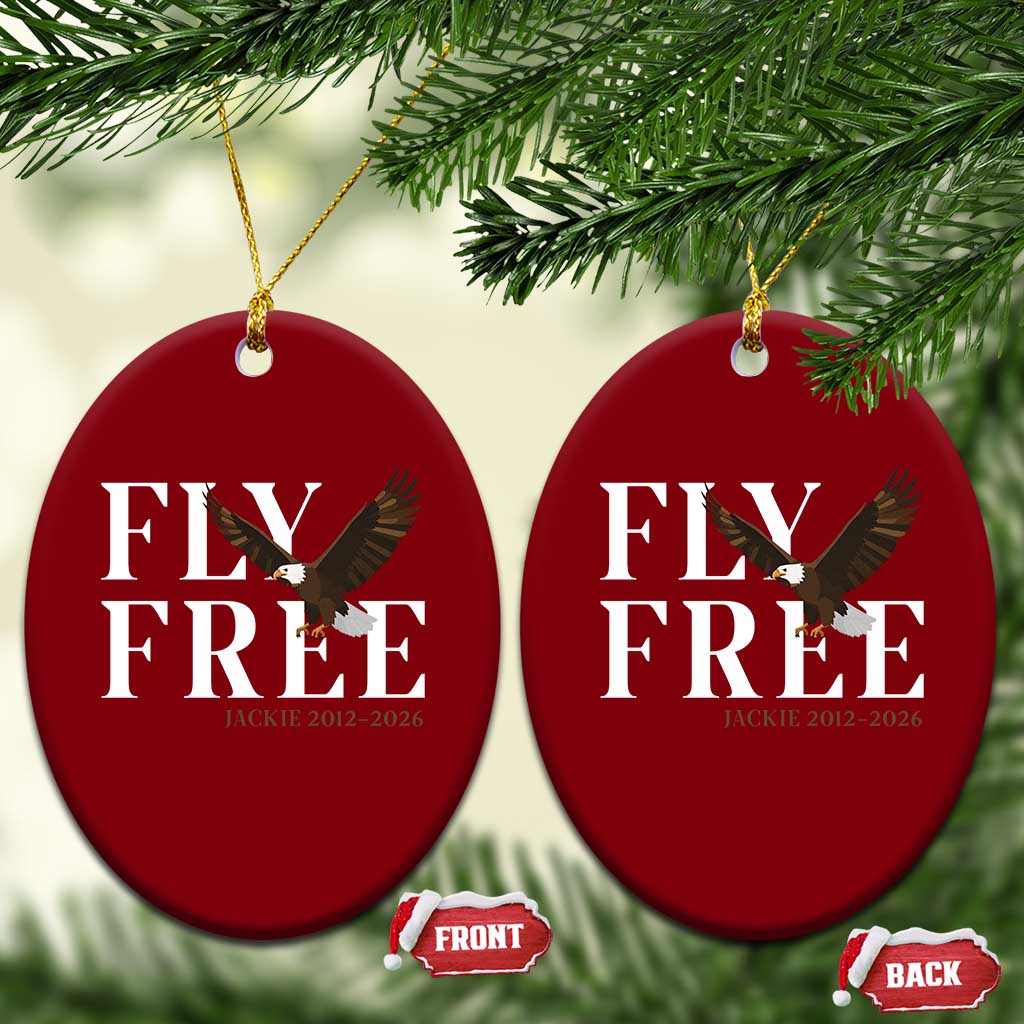 Fly Free Jackie Eagle 2012 2026 Memorial Ceramic Ornament Soaring Wilderness Tribute TS02 Print Your Wear
