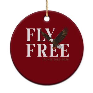 Fly Free Jackie Eagle 2012 2026 Memorial Ceramic Ornament Soaring Wilderness Tribute TS02 1pc Red Print Your Wear