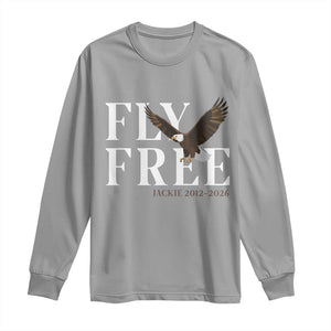 Fly Free Jackie Eagle 2012 2026 Memorial Long Sleeve Shirt Soaring Wilderness Tribute TS02 Sport Gray Print Your Wear
