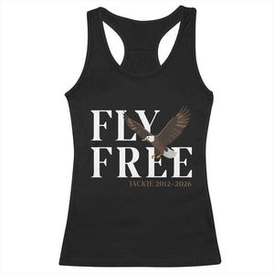 Fly Free Jackie Eagle 2012 2026 Memorial Racerback Tank Top Soaring Wilderness Tribute TS02 Black Print Your Wear