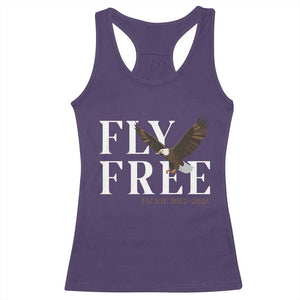 Fly Free Jackie Eagle 2012 2026 Memorial Racerback Tank Top Soaring Wilderness Tribute TS02 Purple Print Your Wear
