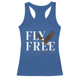 Fly Free Jackie Eagle 2012 2026 Memorial Racerback Tank Top Soaring Wilderness Tribute TS02 Royal Blue Print Your Wear