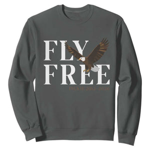 Fly Free Jackie Eagle 2012 2026 Memorial Sweatshirt Soaring Wilderness Tribute TS02 Dark Heather Print Your Wear