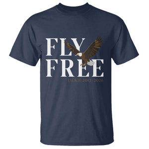 Fly Free Jackie Eagle 2012 2026 Memorial T Shirt Soaring Wilderness Tribute TS02 Navy Print Your Wear