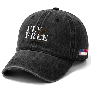 Fly Free Jackie Eagle 2012 2026 Memorial Washed Cotton Baseball Cap Soaring Wilderness Tribute TS02 Print Your Wear