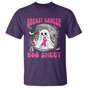 Breast Cancer Is Boo Sheet T Shirt Halloween Pink Ribbon Support Warrior TS02 Purple Print Your Wear